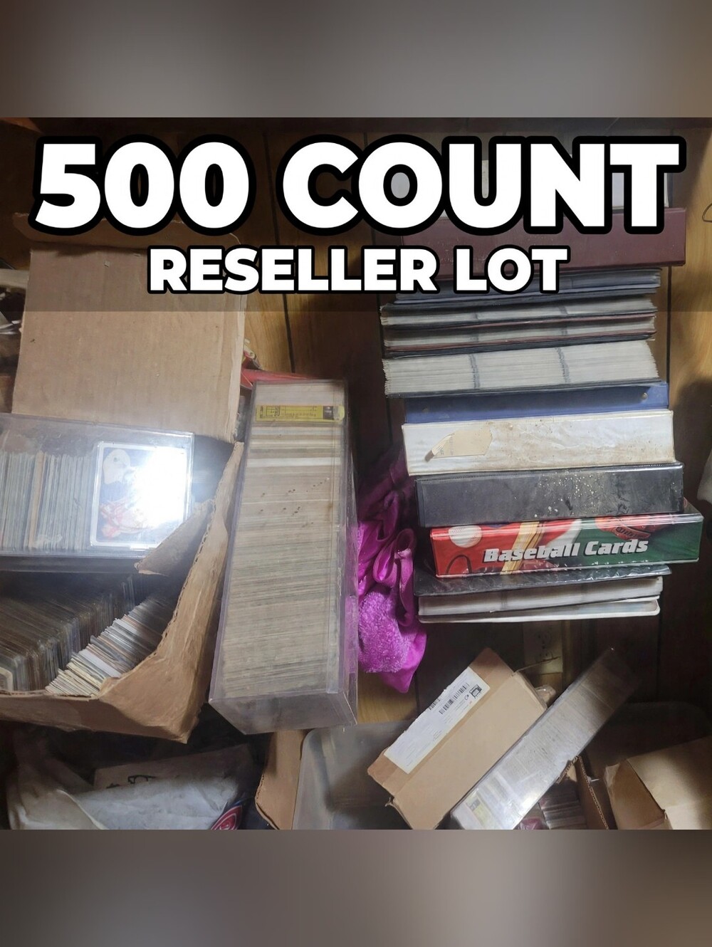 500 Card Pull - Vintage Sports Cards Reseller Lot - Doctor's Basement Collection